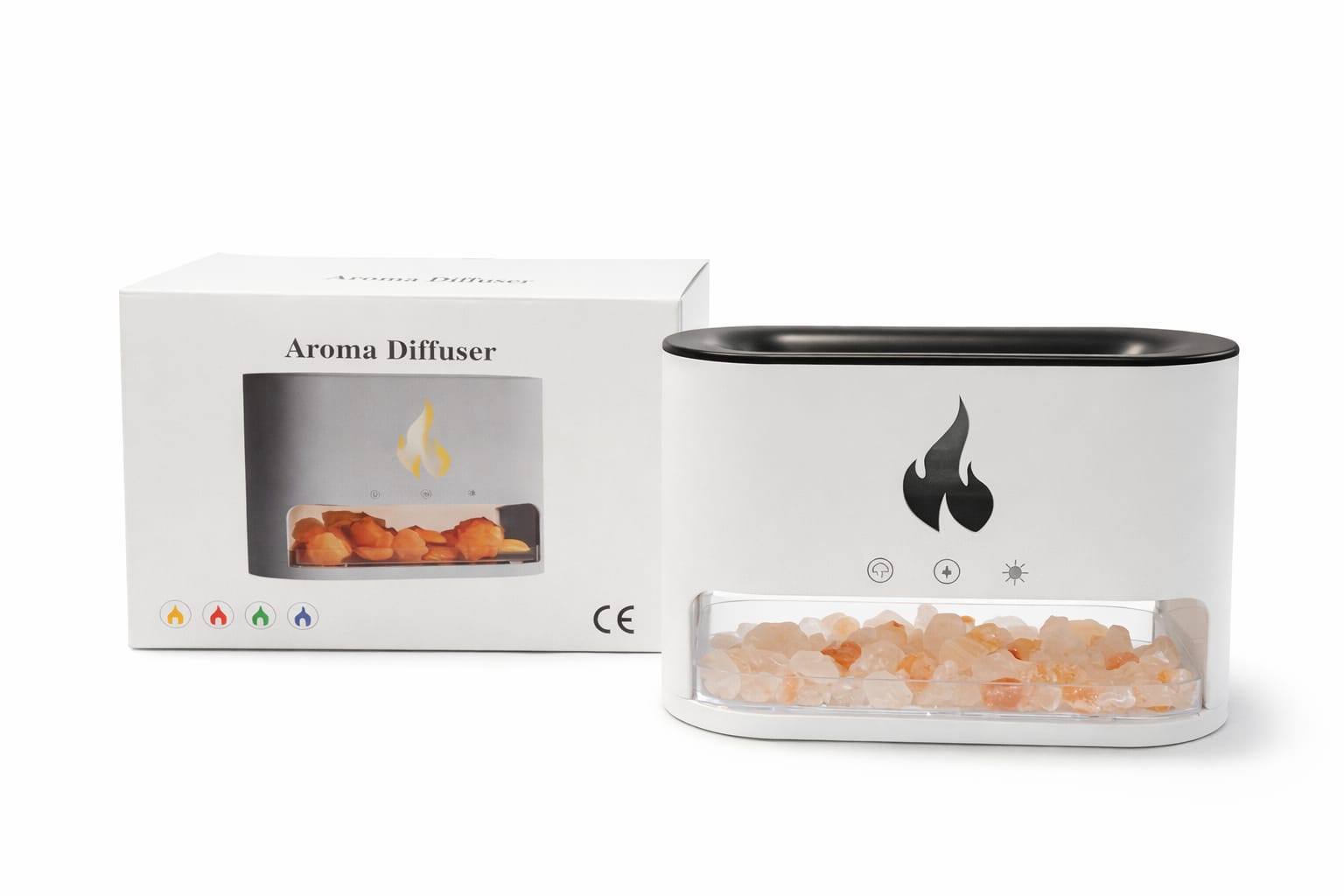 Aroma Diffuser – Luftbefeuchter mit Kristallstein-Design